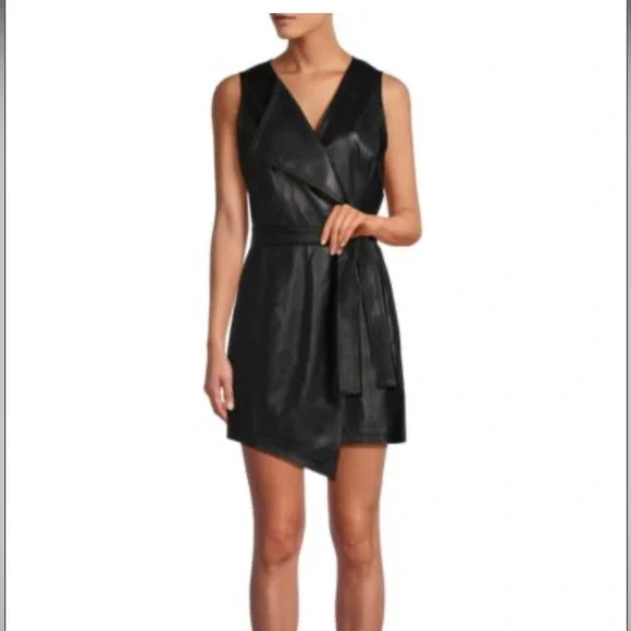 BCBG | Dresses | Bcbg Layla Faux Leather Dress Nwt Size Small | Poshmark